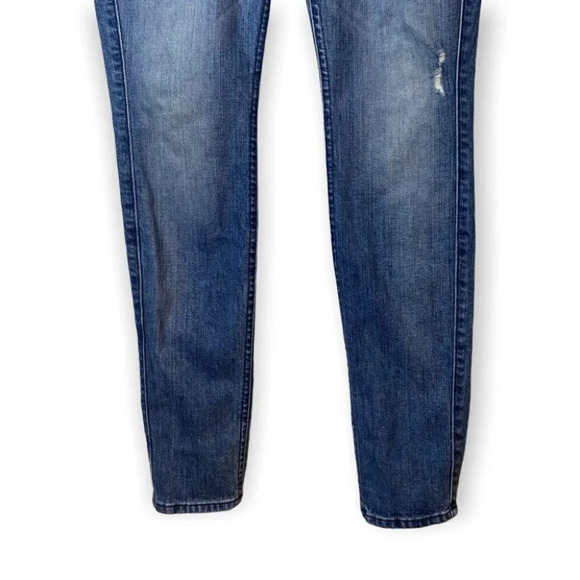 7 for all Mankind The Skinny Distressed Blue Jeans  27 - Picture 5 of 12